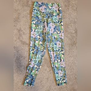 American Eagle Real Me Crossover Legging in Blue Path, size Large